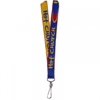 Woven 3 Color Satin Type 1" Lanyard - 1,000 pack